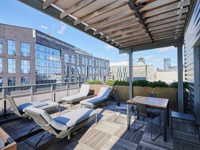 a outdoor space with patio furniture