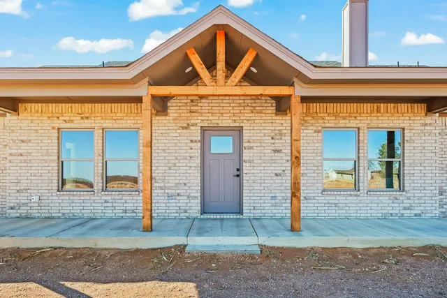 a front view of a house