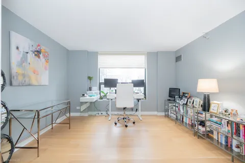 a very nice looking room with a large window