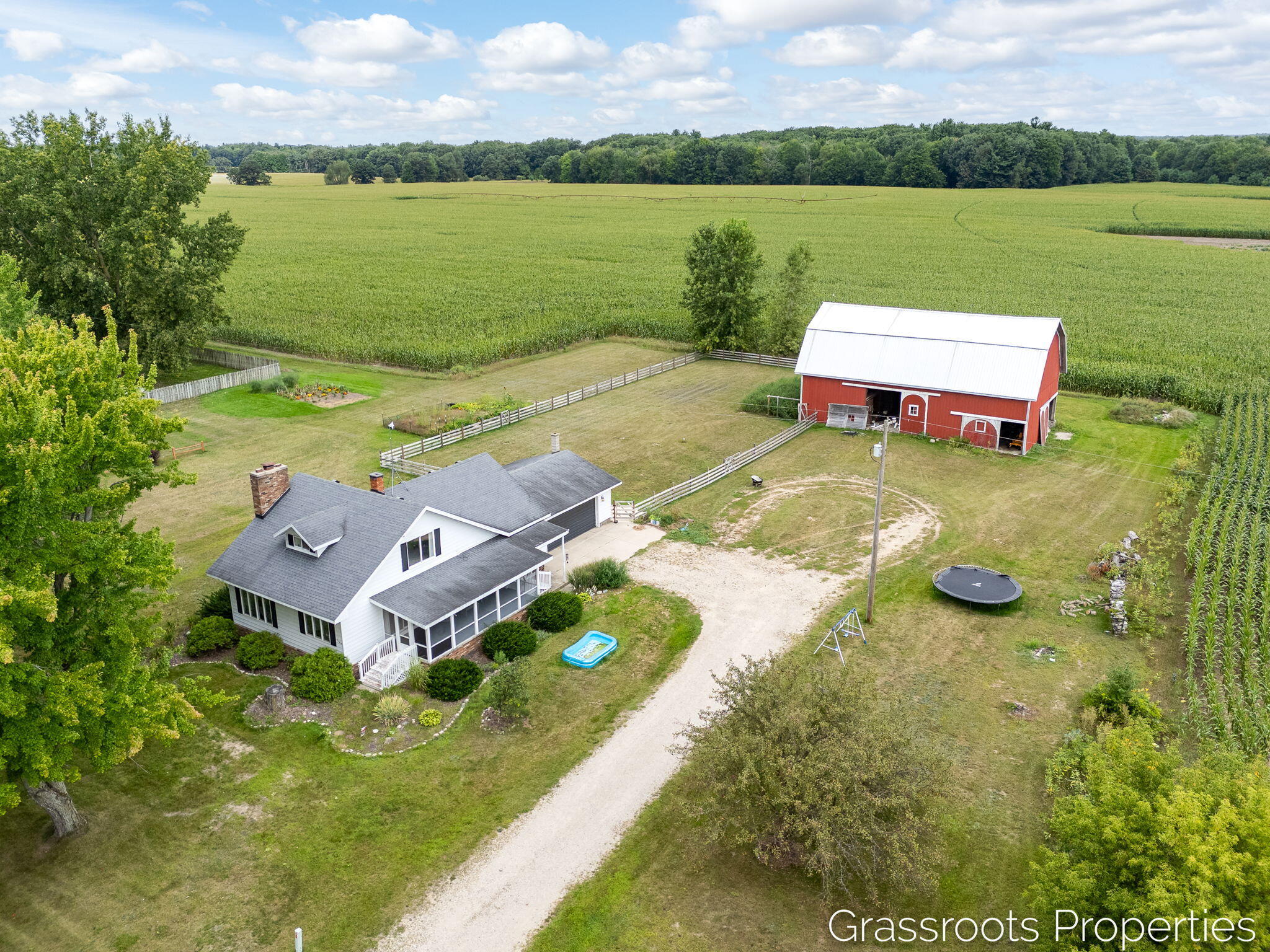 6196 West Sidney Road Sidney, MI 48885 - Photo 1 of 29 1-web-or-mls-6196 W Sidney Rd aerial-1