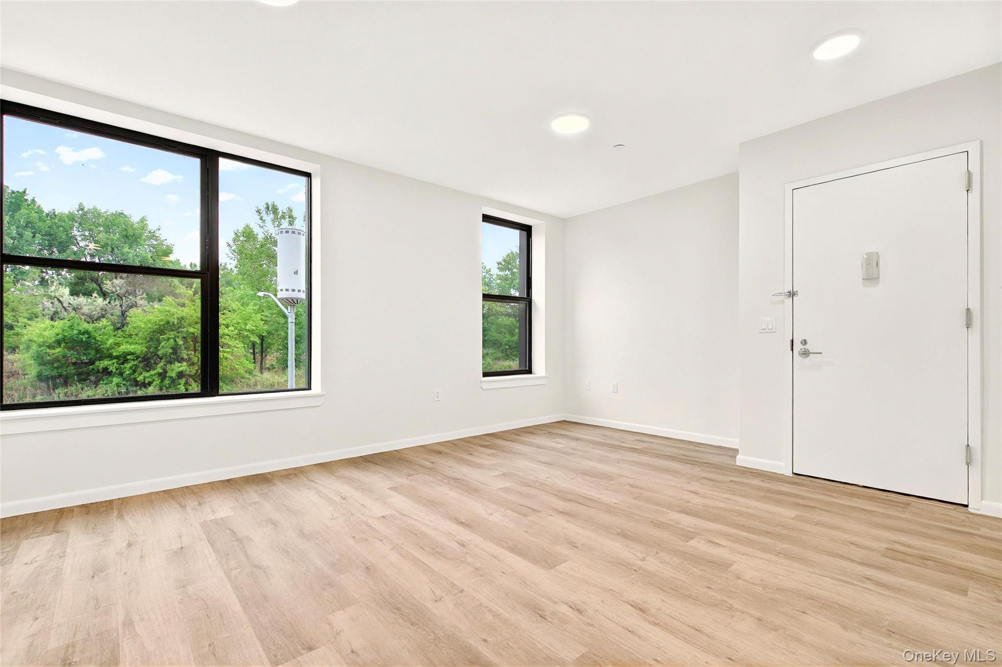 355 Bronx River Avenue, Unit 3B Bronx, NY 10473 - Photo 5 of 24 a view of an empty room with wooden floor and a window