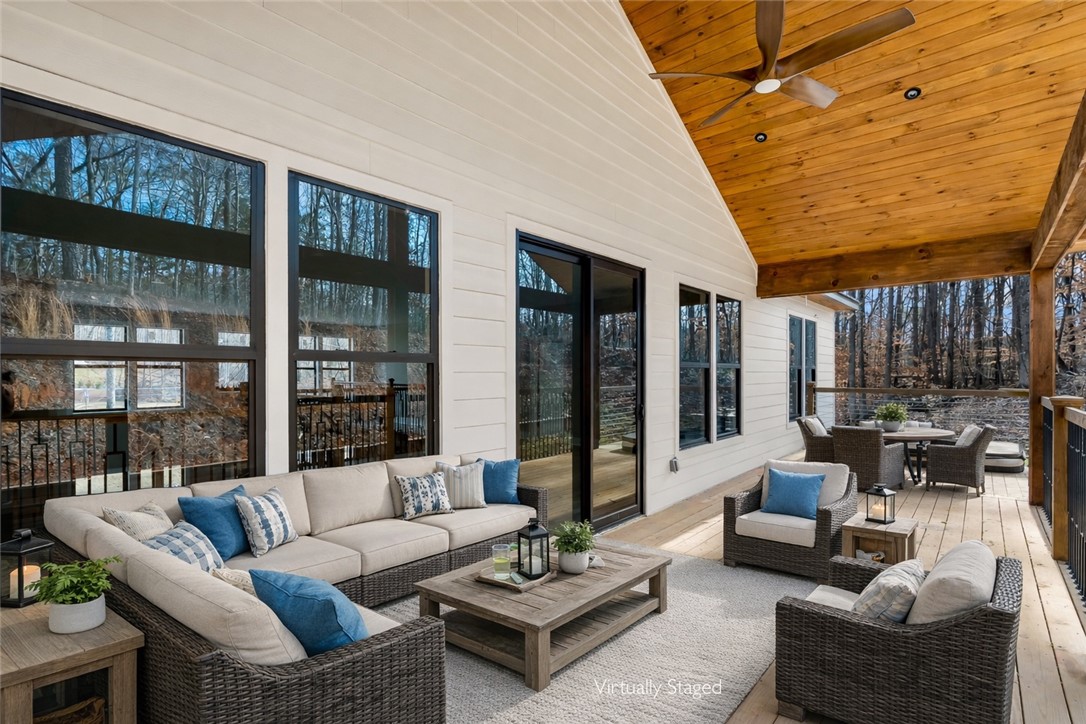 415 Tiger Lane Westminster, SC 29693 - Photo 45 of 50 Back deck virtually staged. Home does include built in hot tub!