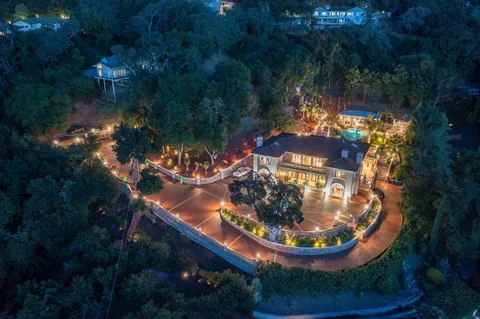 a street view along with trees