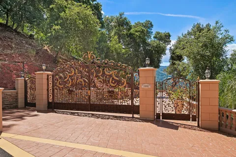 a view of an entryway with a table and chairs