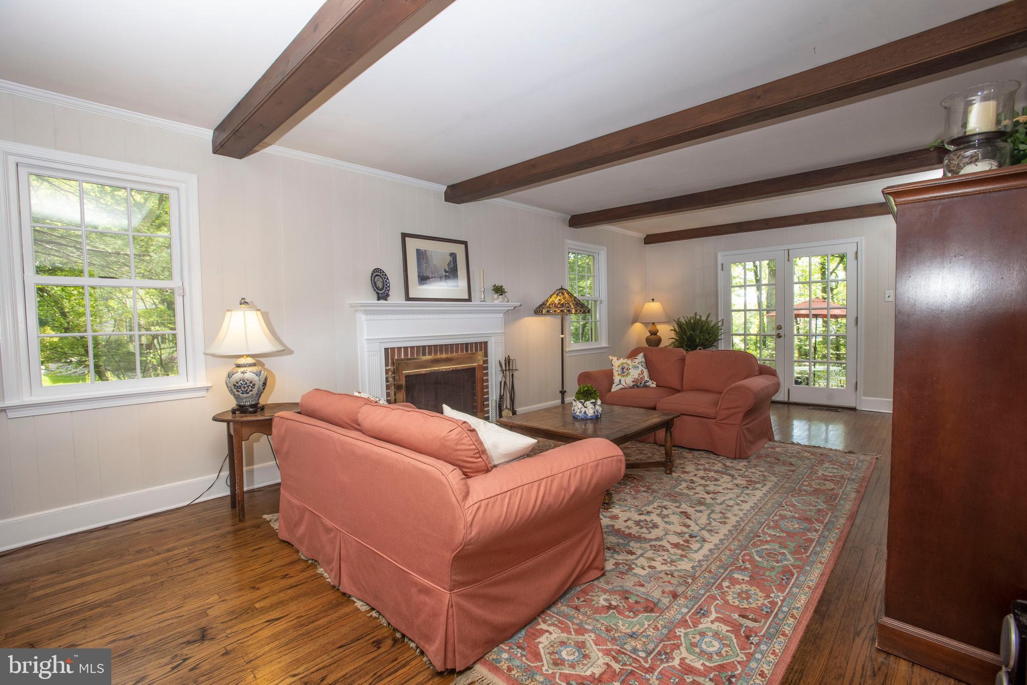 6 James Thomas Road Malvern, PA 19355 - Photo 20 of 37 Family Room with Wood Burning Fireplace