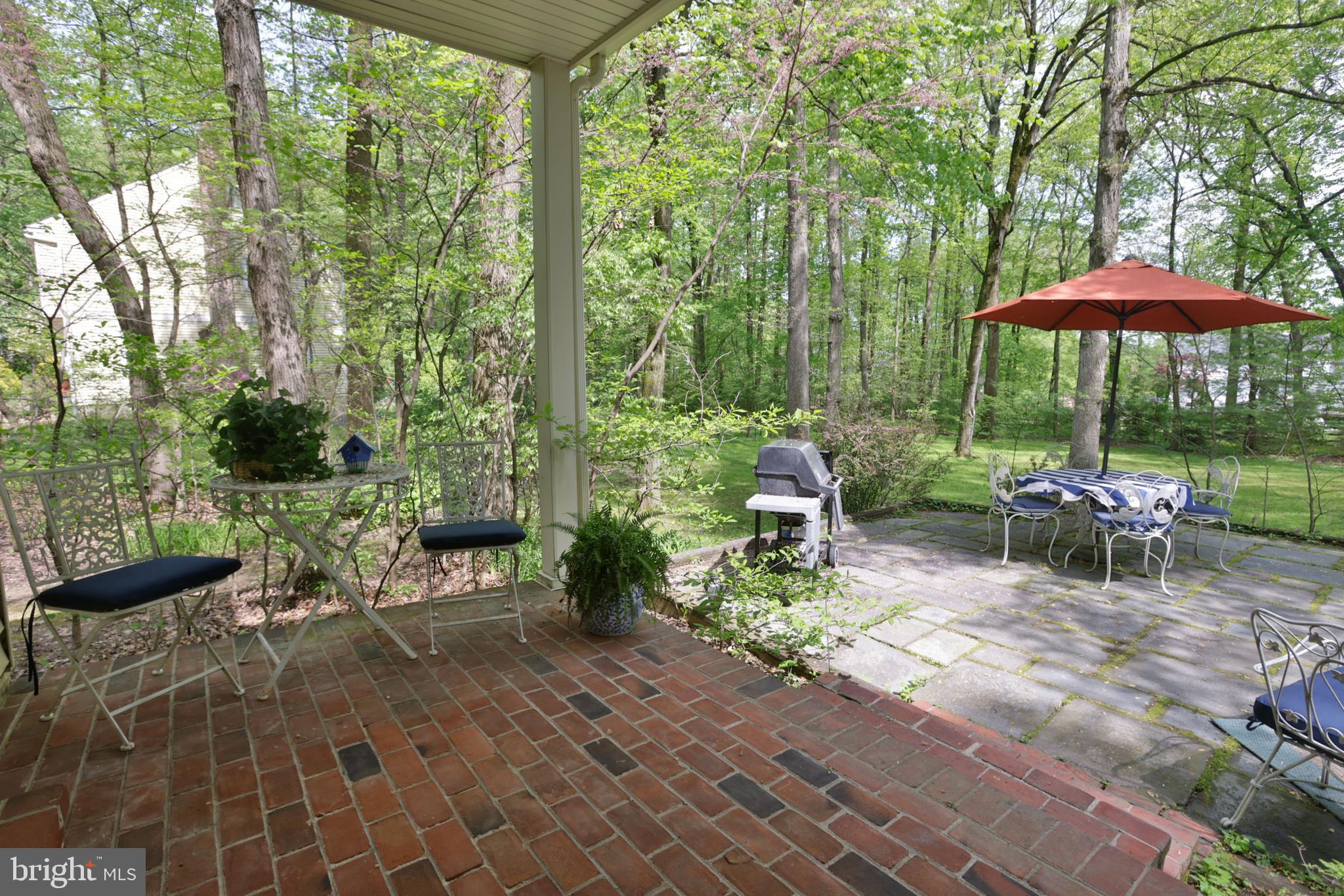 6 James Thomas Road Malvern, PA 19355 - Photo 8 of 37 Covered Brick Patio from Kitchen Entrance