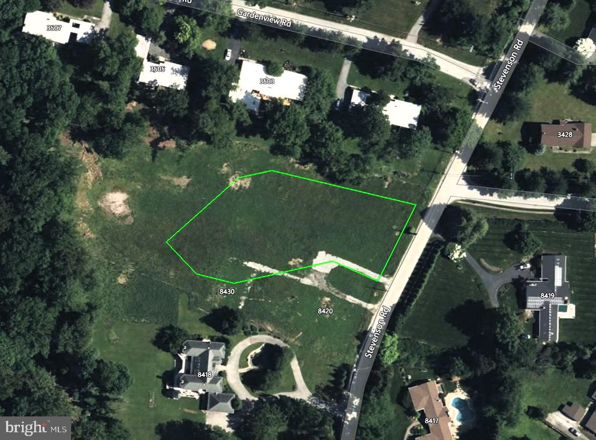 8430 Stevenson Road Pikesville, MD 21208 - Photo 2 of 19 Lot aerial