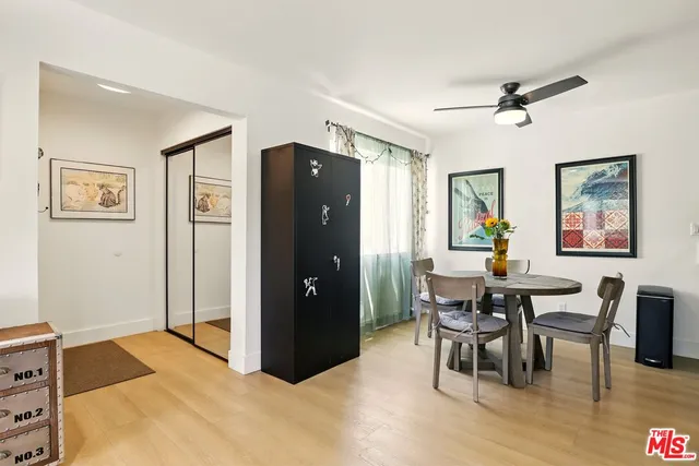 a bed room with a bed and furniture