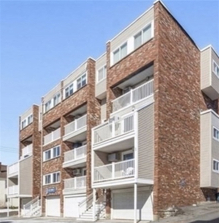 a front view of a building