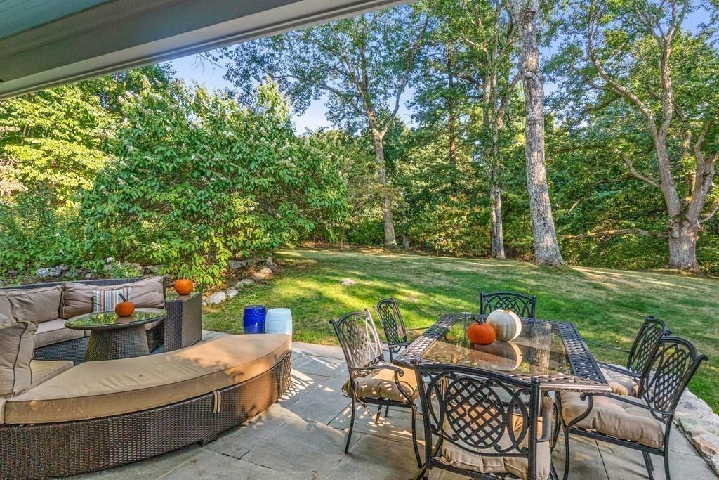 150 Wellesley Street Weston, MA 02493 - Photo 28 of 31 a outdoor living space with furniture and garden view