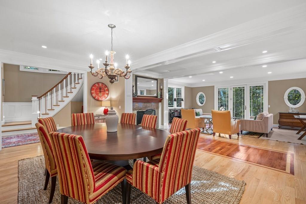 150 Wellesley Street Weston, MA 02493 - Photo 5 of 31 a view of a dining room with furniture window and wooden floor