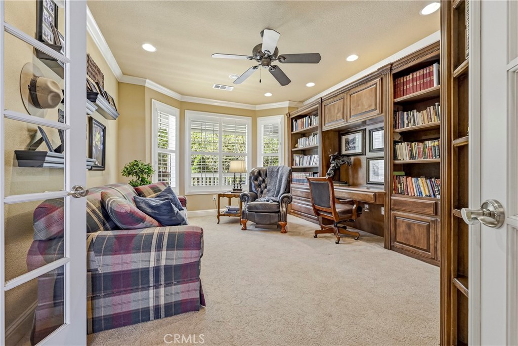 11126 Livingston Cressey Road Livingston, CA 95334 - Photo 23 of 75 Study with built in bookshelves. Kick up your feet with a good book.