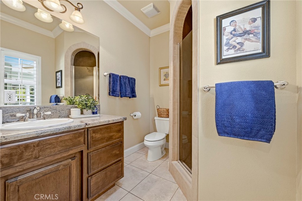 11126 Livingston Cressey Road Livingston, CA 95334 - Photo 44 of 75 Third full bathroom with walk in shower, custom cabinetry & natural sky light