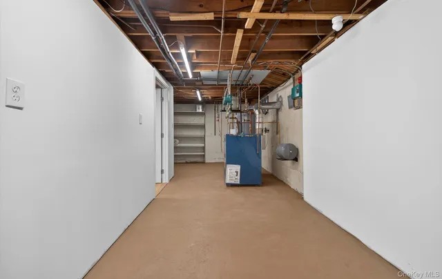 a view of a storage room