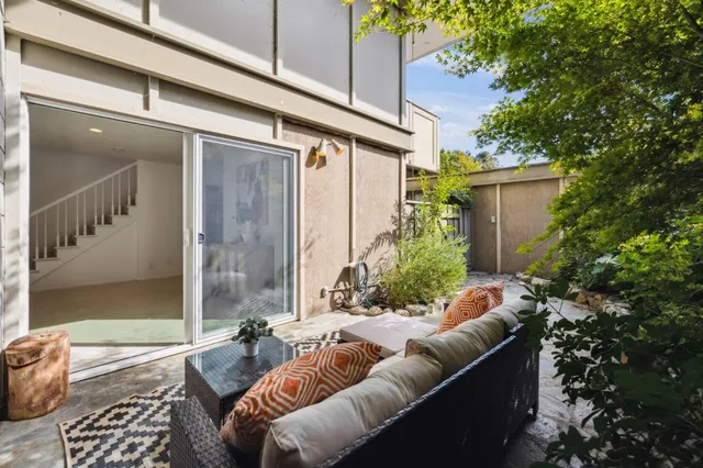 a outdoor living with furniture