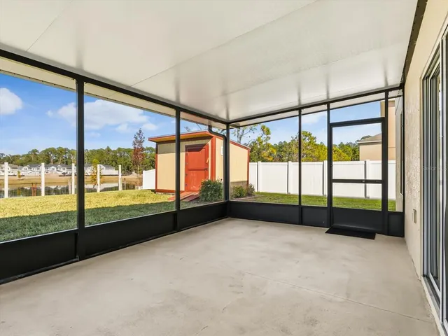 an empty room with window