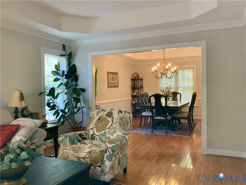 15801 Hampton Summit Lane Chesterfield, VA 23832 - Photo 6 of 42 a view of a dining room with furniture window and outside view