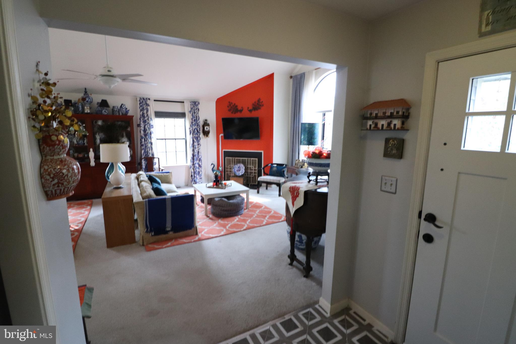 7011 Fox Chase Road New Market, MD 21774 - Photo 4 of 18 From Foyer Entrance into Living Room with Gas FP