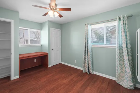 a view of livingroom with hardwood floor and window