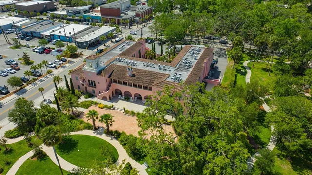 a view of a swimming pool with a lake view