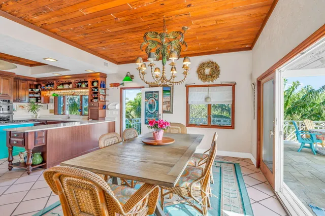 a view of a swimming pool with a yard