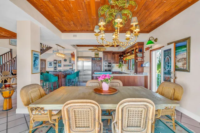 a view of a swimming pool with a lounge chair