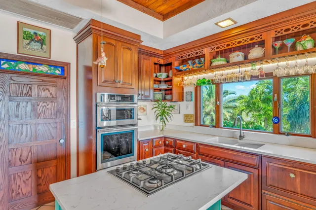 a front view of a house with patio outdoor seating