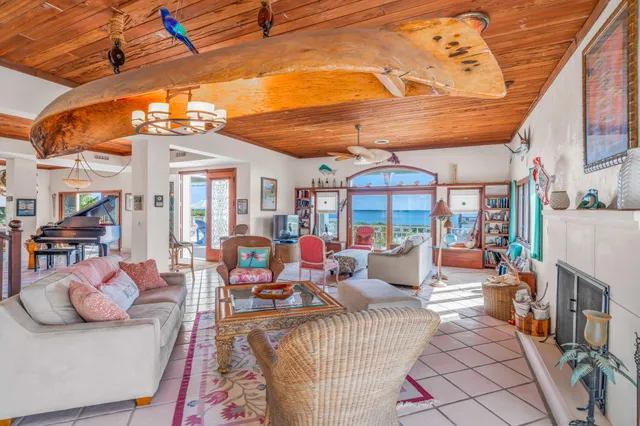 a outdoor living space with furniture