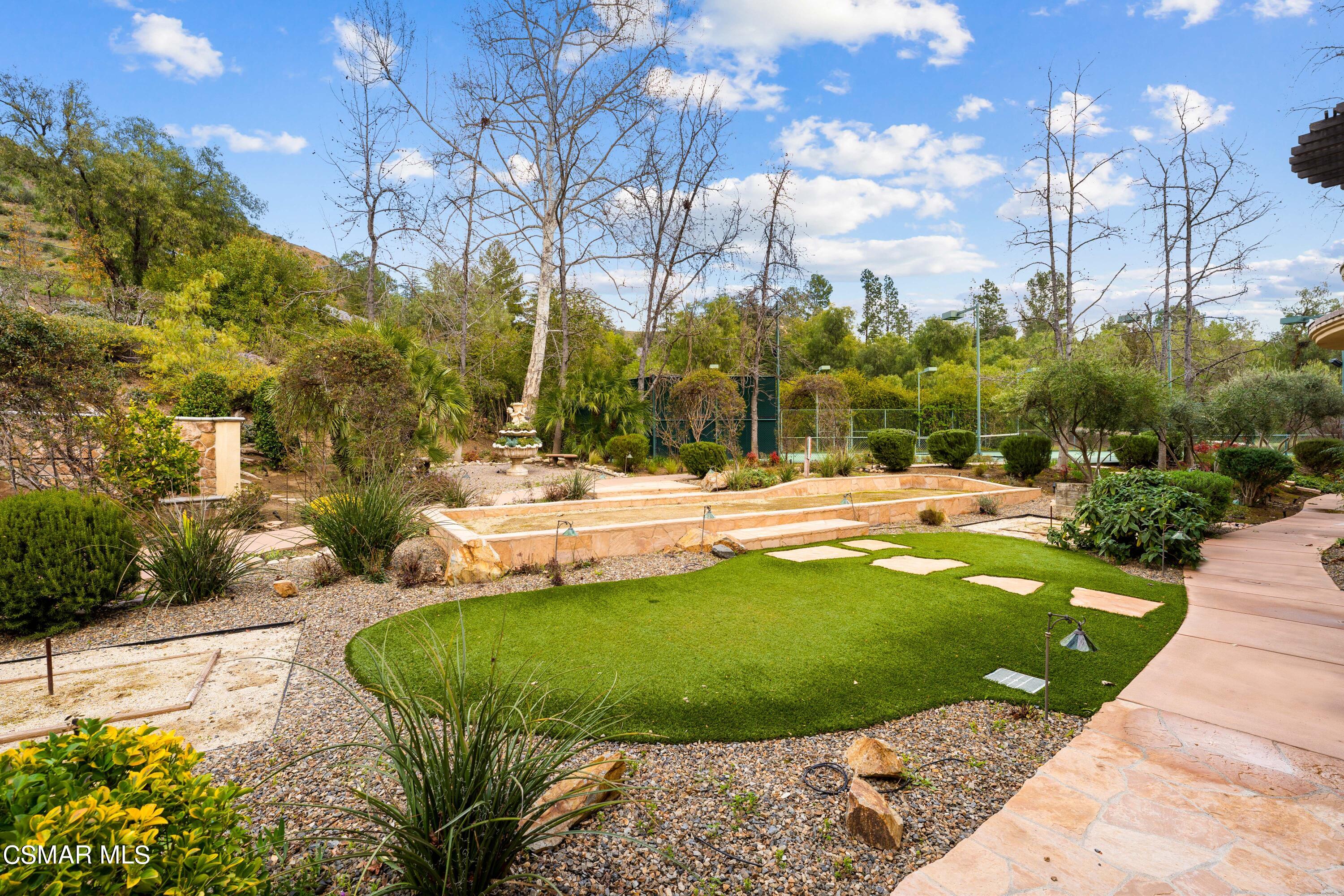 28685 Wagon Road Agoura Hills, CA 91301 - Photo 37 of 43 a view of a swimming pool with a patio