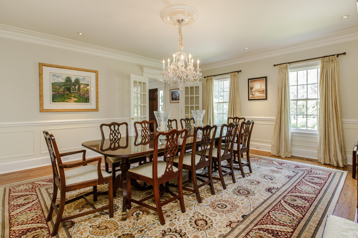 881 Valley Road New Canaan, CT 06840 - Photo 6 of 37 a view of a dining room with furniture