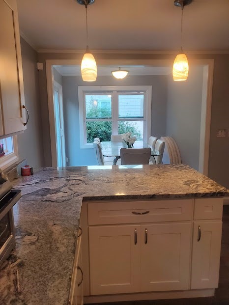 19 Calvin Road Easton, MA 02356 - Photo 7 of 14 a bathroom with a granite countertop sink a window and a mirror