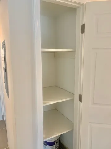 a close view of closet