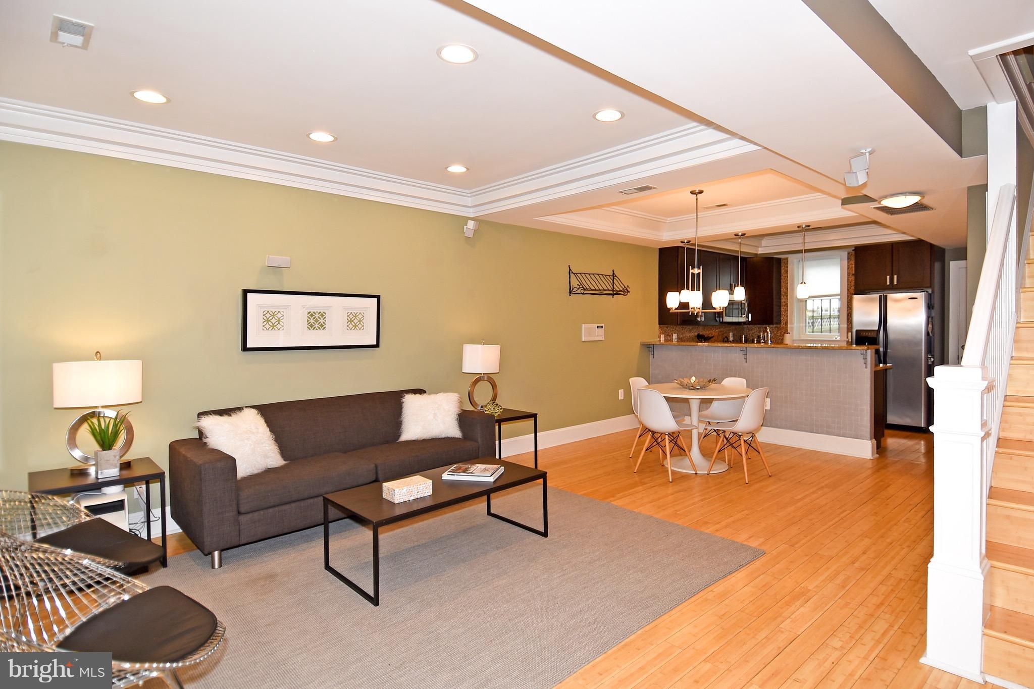 621 Columbia Road Northwest Washington, DC 20001 - Photo 2 of 29 Living/Dining Rooms combined