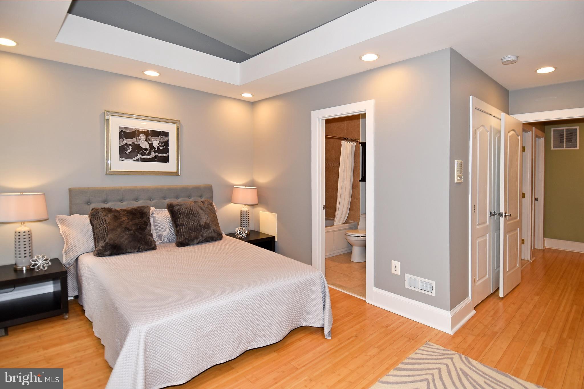 621 Columbia Road Northwest Washington, DC 20001 - Photo 15 of 29 Large Master Bedroom with inlaid ceiling