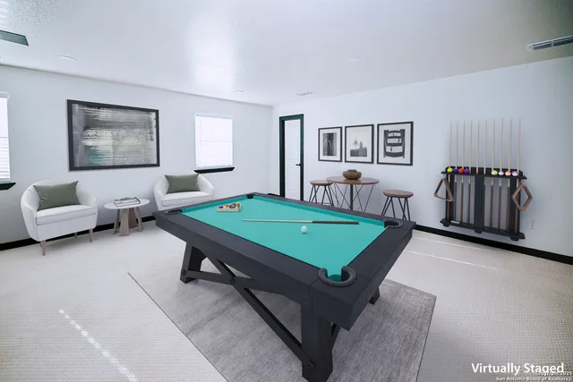 a room with furniture and a window