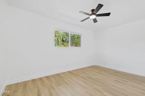 a view of a hallway with closet