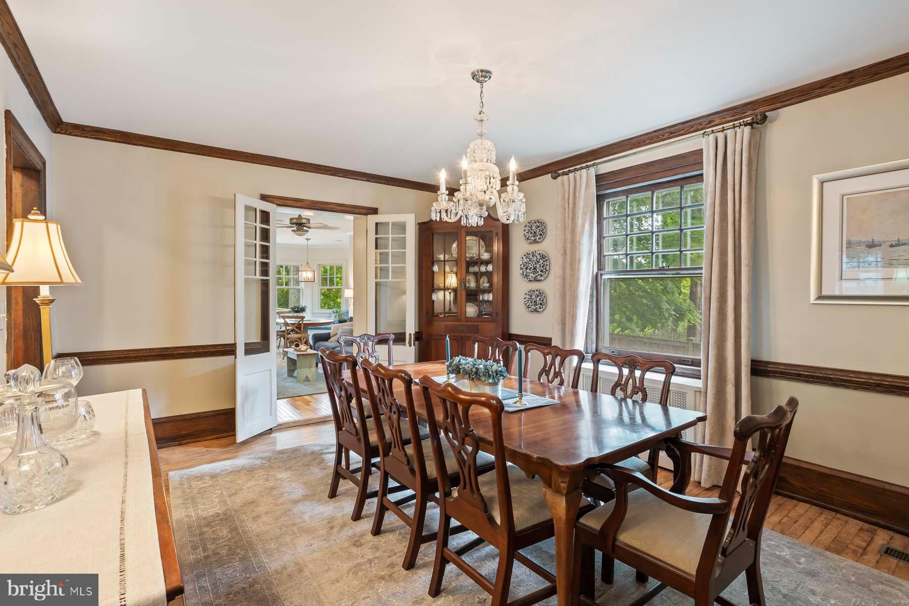 261 Forrest Road Merion Station, PA 19066 - Photo 14 of 43 a view of a dining room with furniture window and outside view