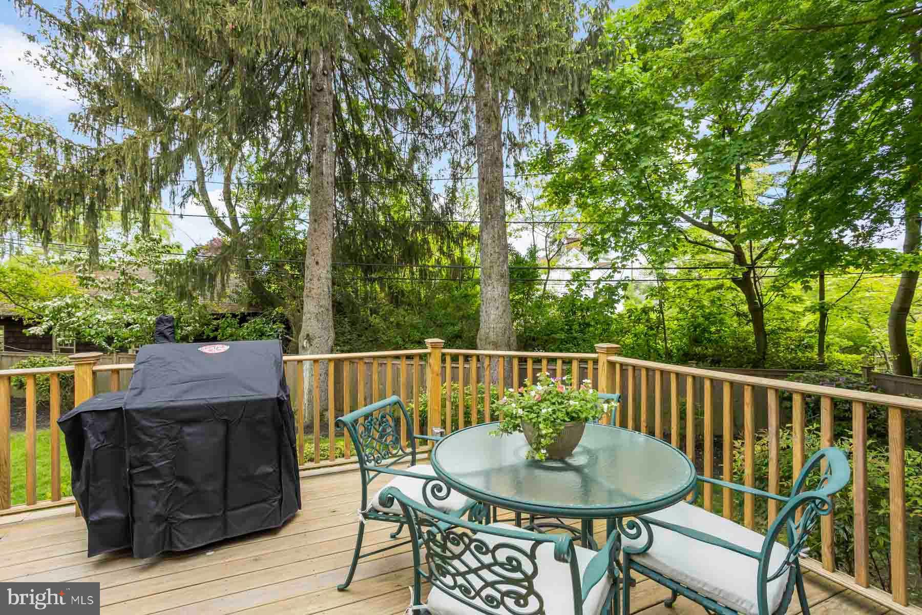 261 Forrest Road Merion Station, PA 19066 - Photo 41 of 43 a balcony with wooden floor table and chairs