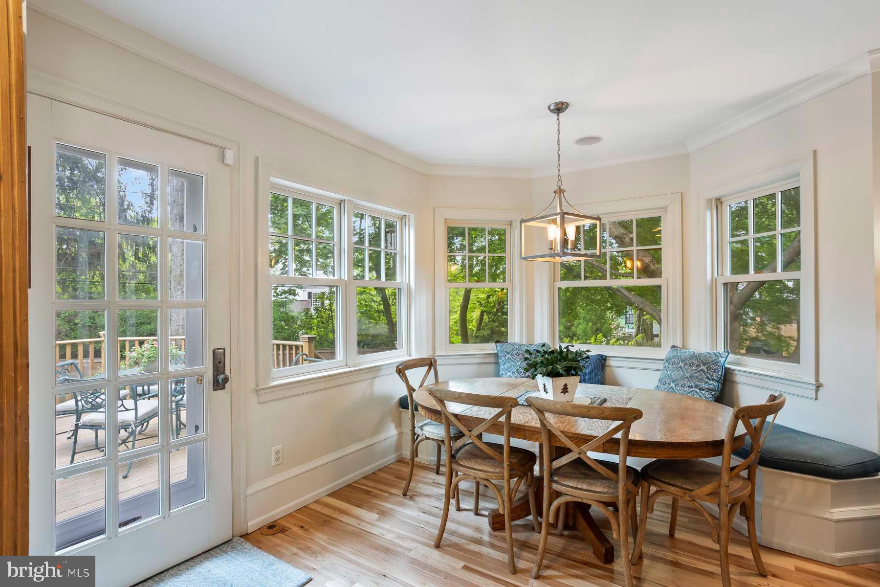 261 Forrest Road Merion Station, PA 19066 - Photo 10 of 43 a view of a dining room with furniture window and outside view