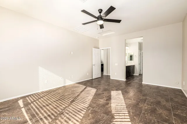 a view of gallery with wooden floor
