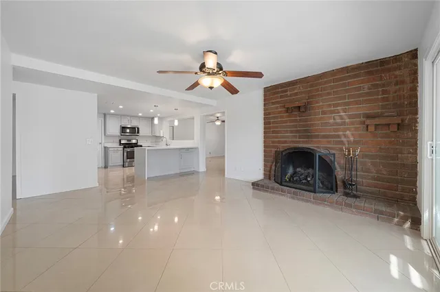 a view of a livingroom with a fireplace
