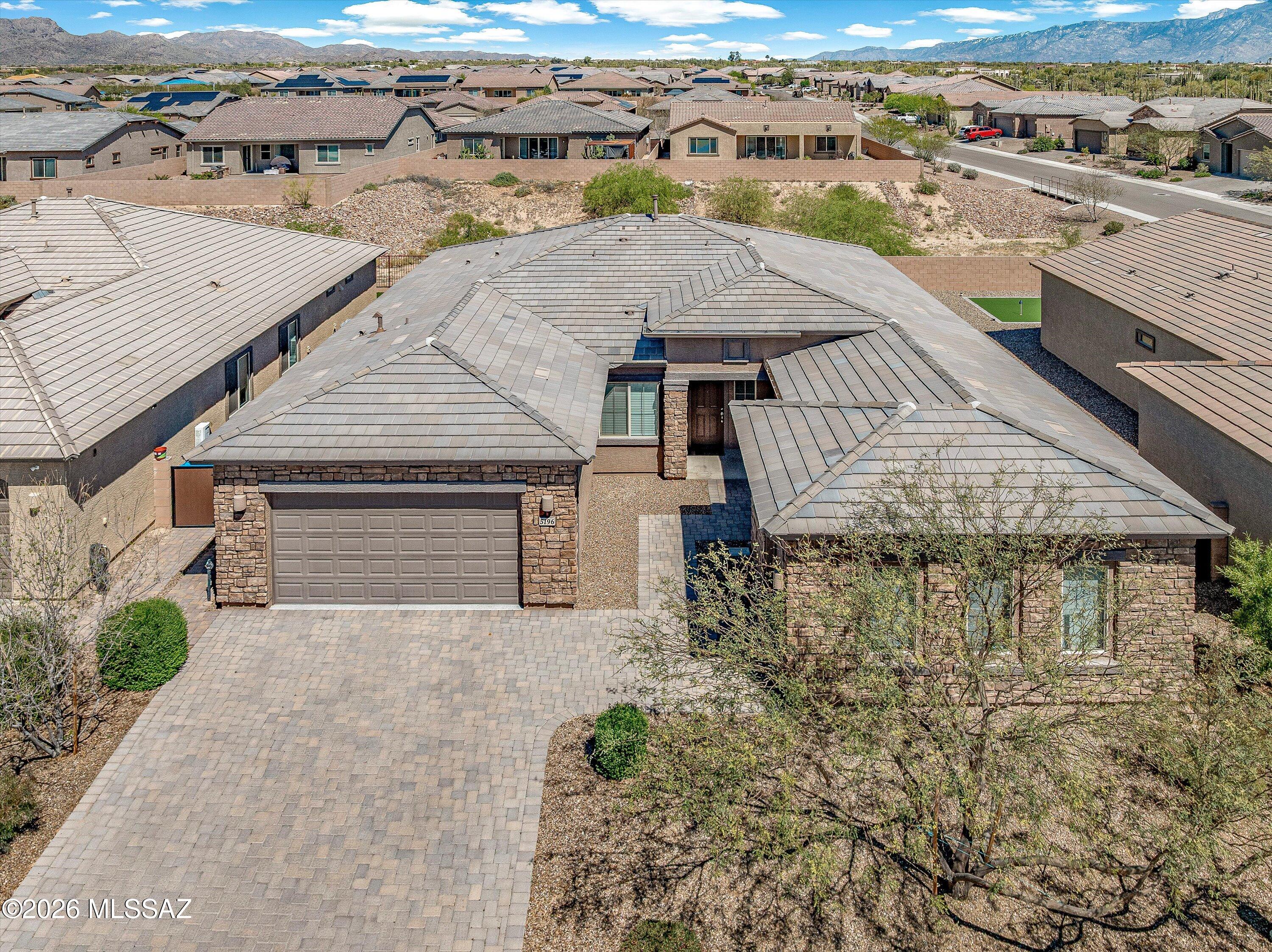 5196 West Ridgemont Court Tucson, AZ 85742 - Photo 3 of 46 Beautiful brick paver driveway