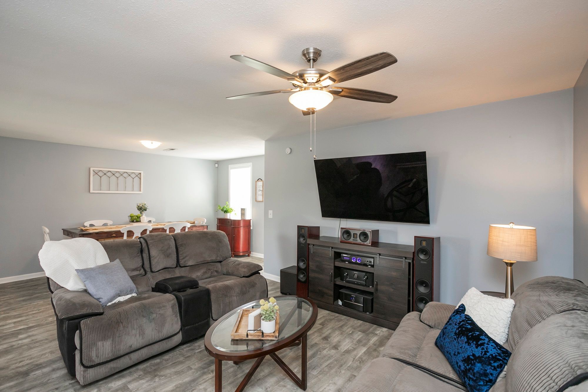 216 Warrior Road Madison, TN 37115 - Photo 18 of 37 a living room with furniture and a flat screen tv