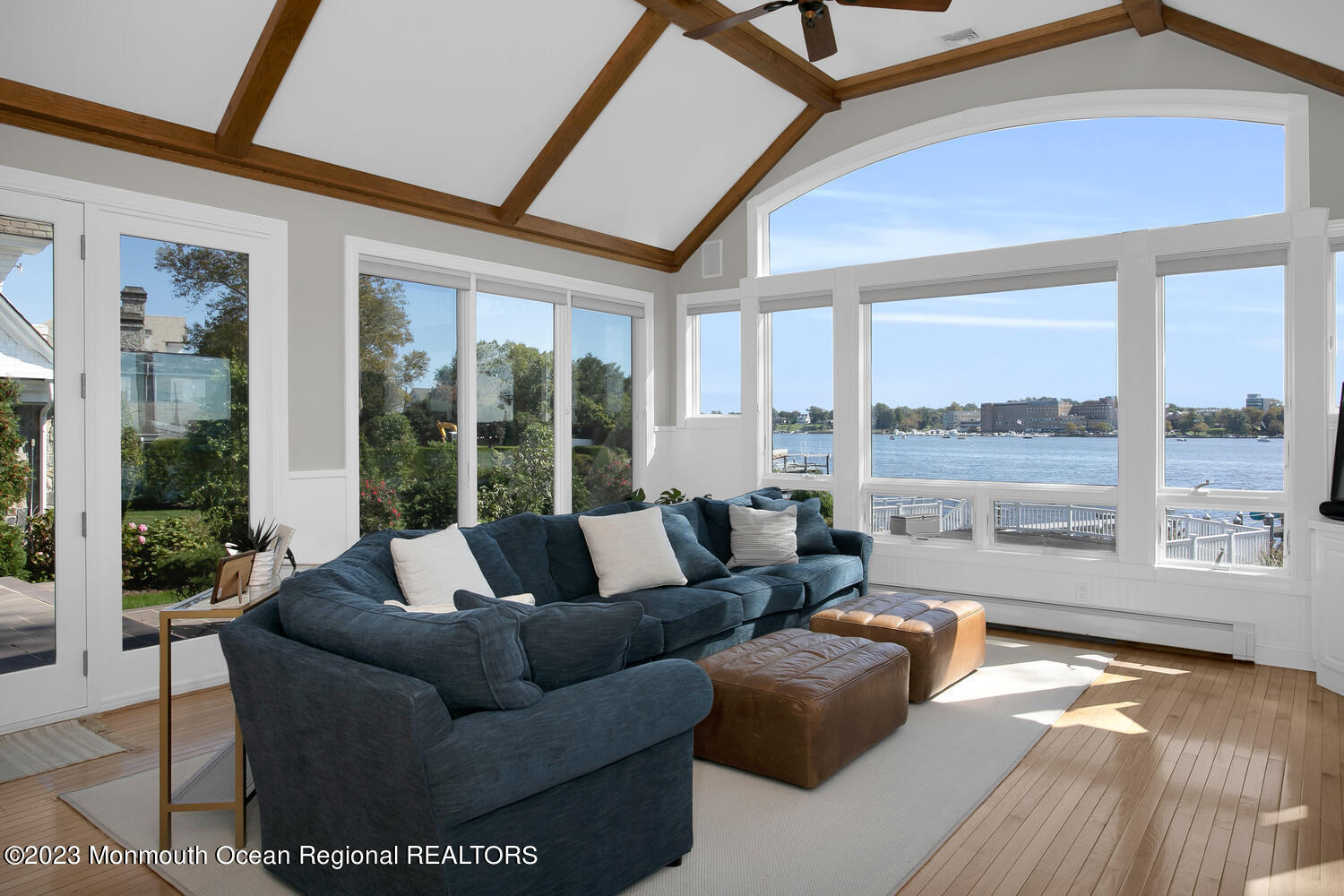 146 Conover Lane Red Bank, NJ 07701 - Photo 13 of 44 a living room with furniture and floor to ceiling windows