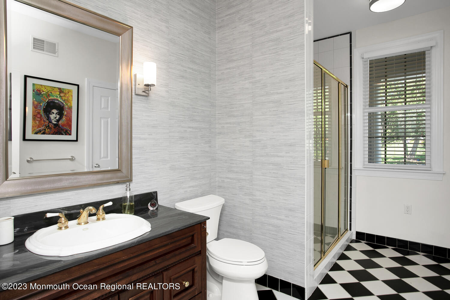 146 Conover Lane Red Bank, NJ 07701 - Photo 16 of 44 a bathroom with a toilet a sink and mirror