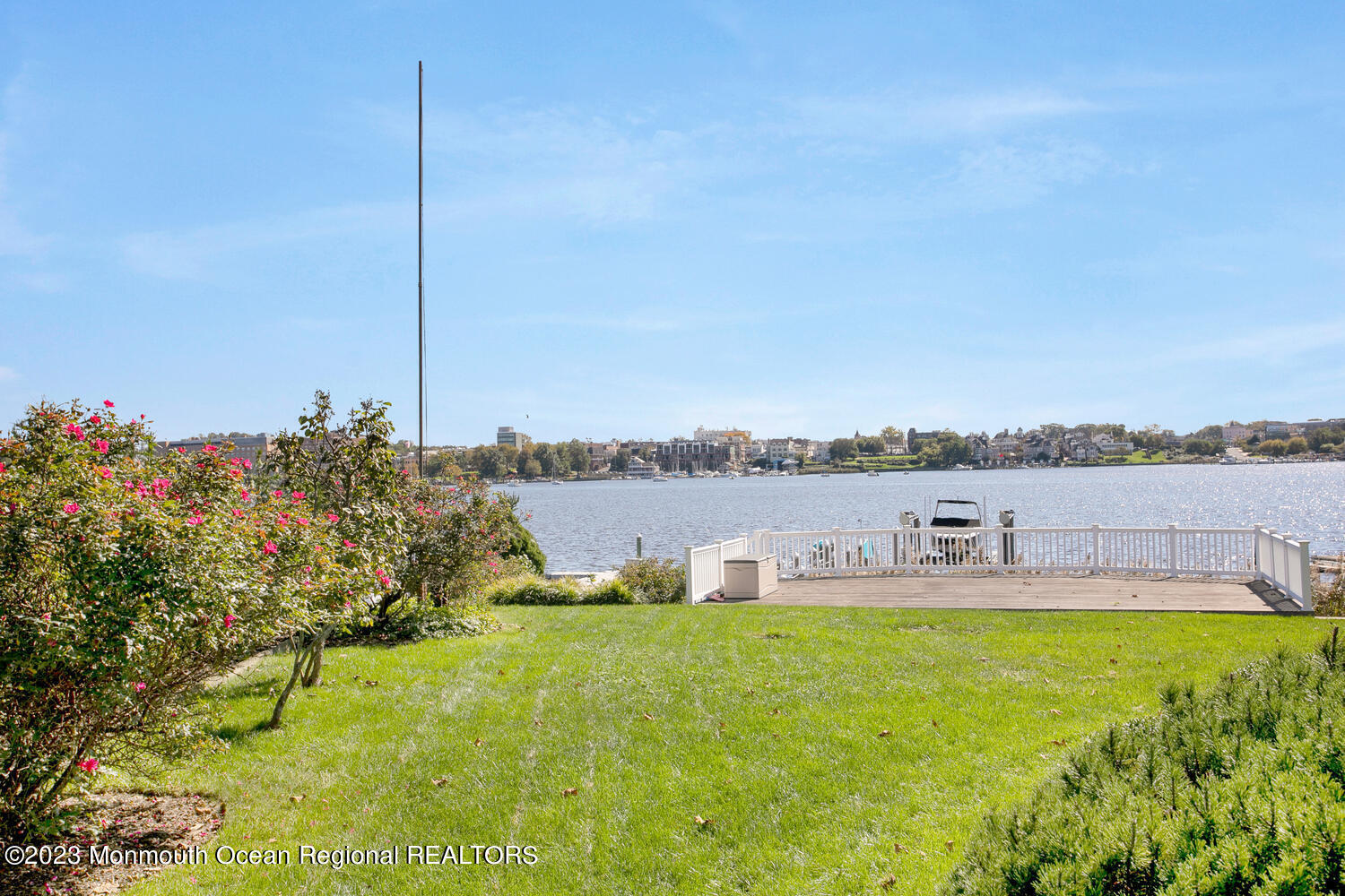 146 Conover Lane Red Bank, NJ 07701 - Photo 42 of 44 a view of a lake with a sitting area