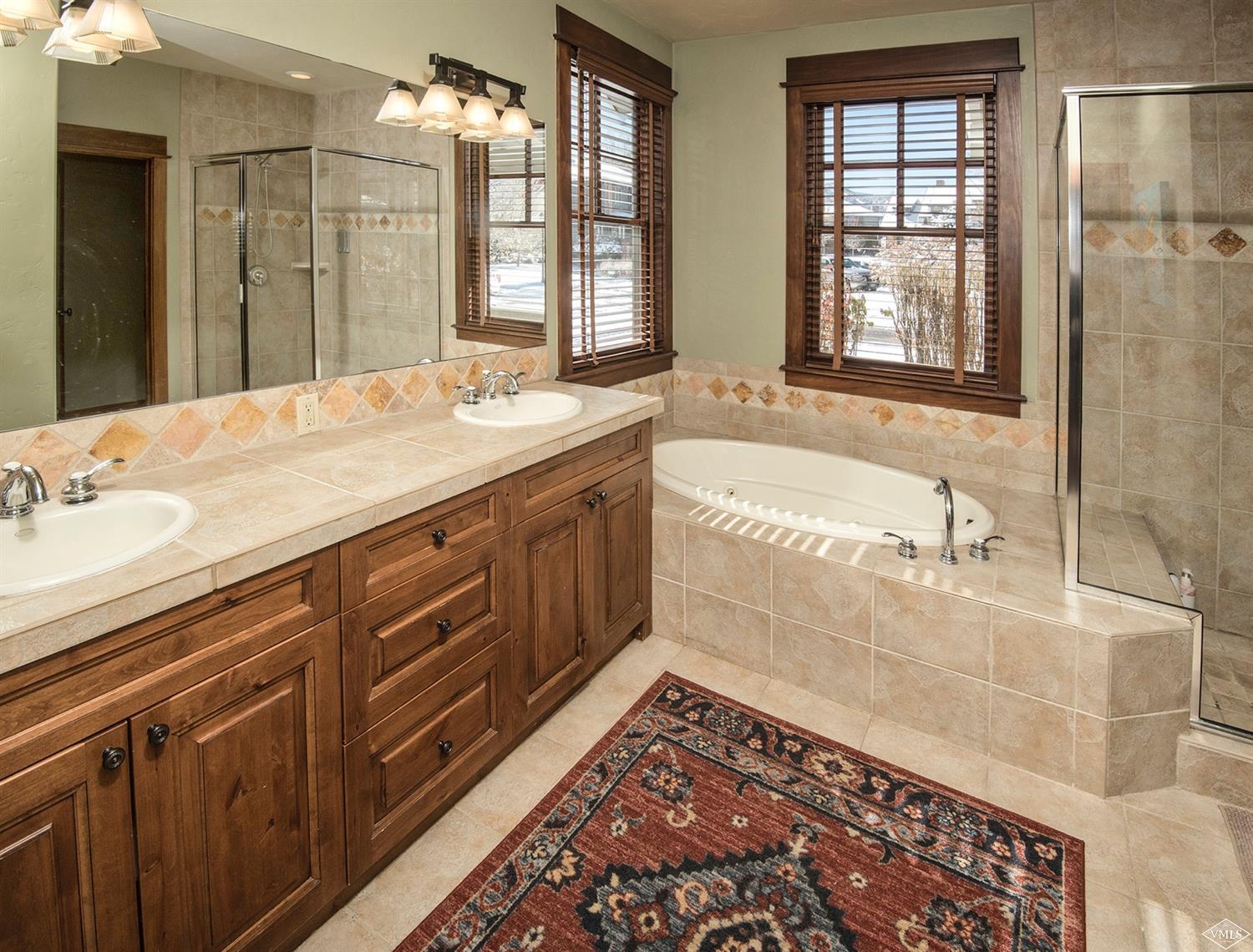 83 Newquist Street Eagle, CO 81631 - Photo 15 of 25 a spacious bathroom with a sink mirror and a bathtub