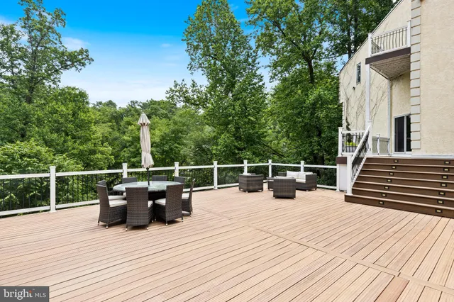 a view of a roof deck