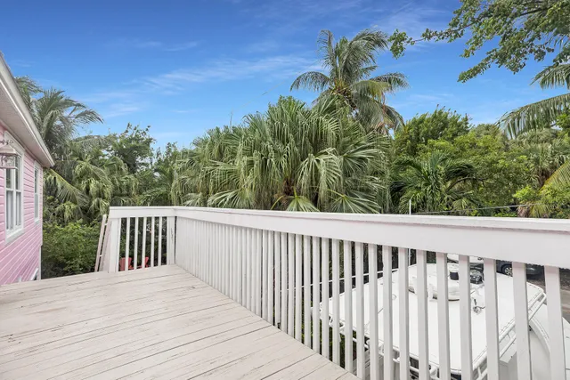 a view of a wooden fence