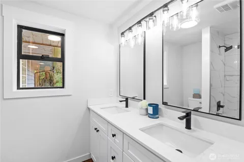 a house view with a garden space